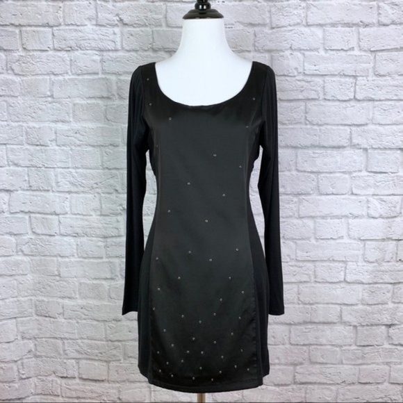 BCBGeneration Black Mini Dress XS Open Ladder Back - Picture 2 of 8